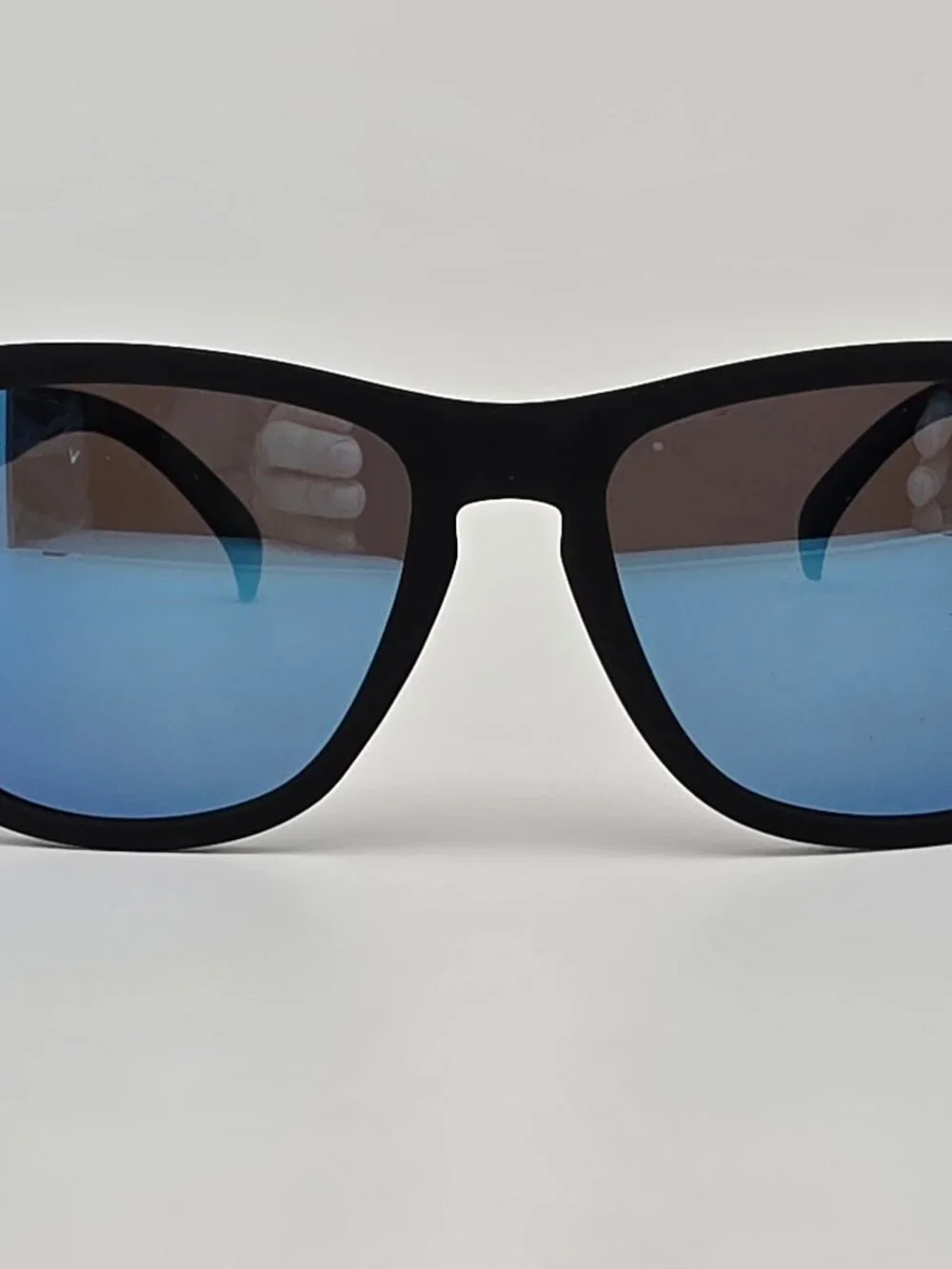 Goodr Mick and Keith’s Midnight Ramble Black Polarized Blue Mirror Sunglasses